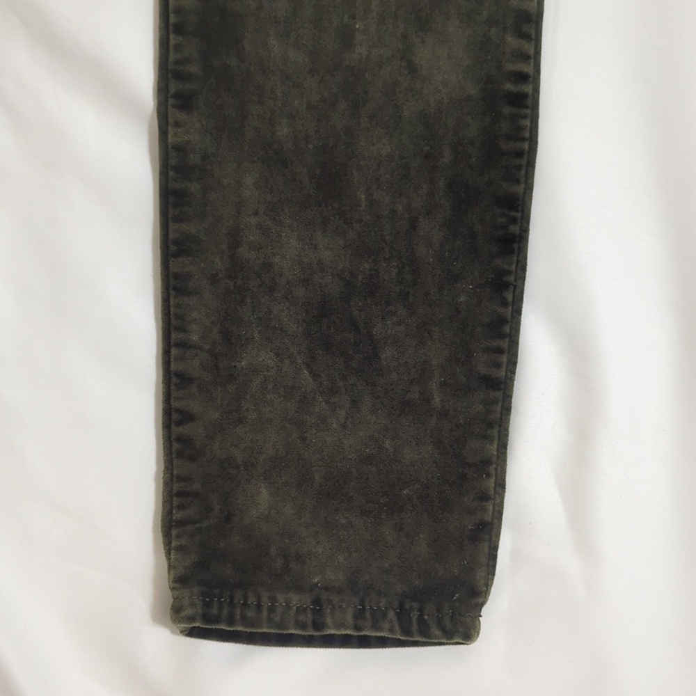 Lucky Brand Brooke Legging Jean, Color Forest Green Velvet Size 2 - Picture 7 of 16
